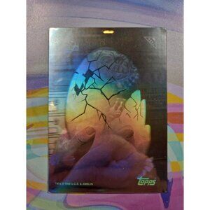 1993 Topps Jurassic Park Silver Action Hologram | Velociraptor Hatching #1